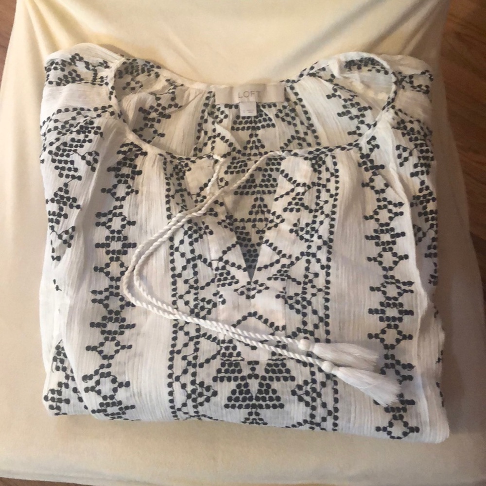 Ann Taylor Loft summer boho shirt